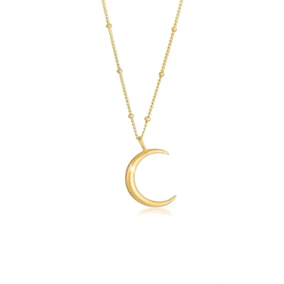 Afbeelding van Elli HALF MOON Astro Ketting goldcoloured, Dames, Maat: 45, Gold coloured