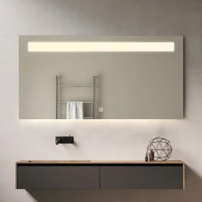 Afbeelding van Saniclear Aruba spiegel 90x70cm met LED verlichting en spiegelverwarming