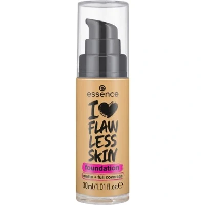 Afbeelding van Essence I LOVE FLAWLESS Skin Foundation, nr. 40, nude, langdurig, matterend, direct resultaat, mat, veganistisch, olievrij, UVA en UVB filter + SPF 20, zonder parfum, 1 stuk (30 ml)