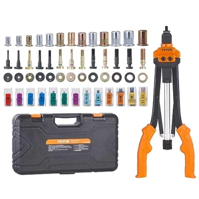 Afbeelding van VEVOR Klinkmoer Tang Set Blinde 410 mm, 13 Sets Nuts &amp; Mandrels, Gereedschap M3 M4 M5 M6 M8 M10 M12 Professionele Hand Tang, Klinkmachine Draadmoer Riveting