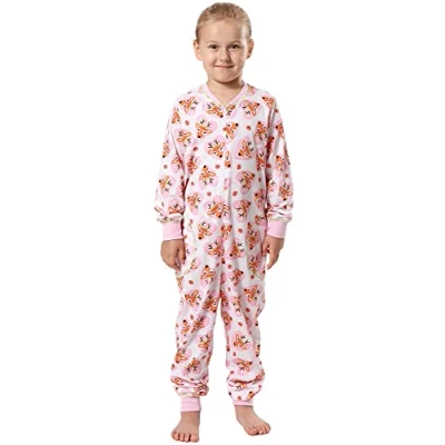 Afbeelding van Merry Style Kinder Pyjama ronde hals lange mouwen broek met zakken Katoen MS MS10 186 PJ Rosa Herzen Hirsche 110 116
