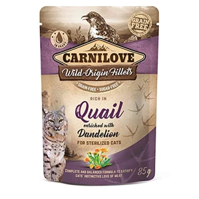 Afbeelding van VAFO Praha Carnilove natvoer voor gesteriliseerde katten, kwartel, 85 g