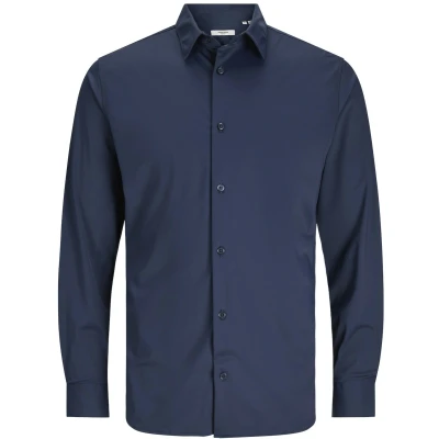 Afbeelding van JACK &amp; Jones Premium Oberhemd SLIM FIT Overhemd, Heren, Maat: Medium, Navy blazer