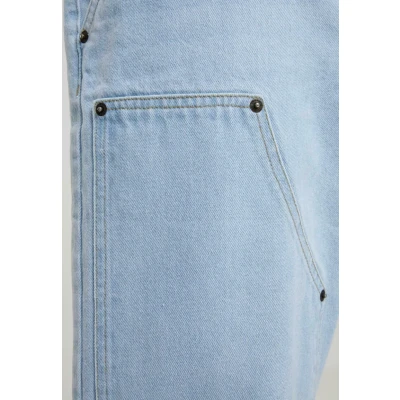 Afbeelding van Urban Classics OPEN EDGE TWO KNEE Jeansshort, Heren, Maat: W36, New light blue washed