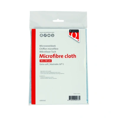 Afbeelding van Microvezeldoek Quantore 30x30cm blauw