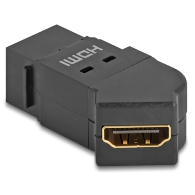Afbeelding van Delock Keystone Modul HDMI Einbaubuchse zu Buchse 45 gewinkelt 8K