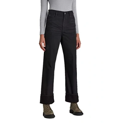 Afbeelding van G Star Raw dames Jeans Tedie Ultra High Waist Straight , Zwart (Jet Black C526 a814), 27W / 32L