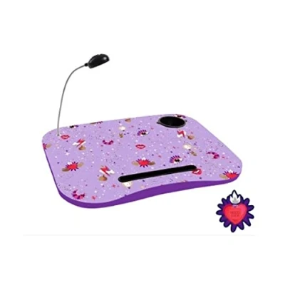 Afbeelding van Schootkussen/laptray met LED verlichting 48 x 38 cm OK print blauw Dienbladen