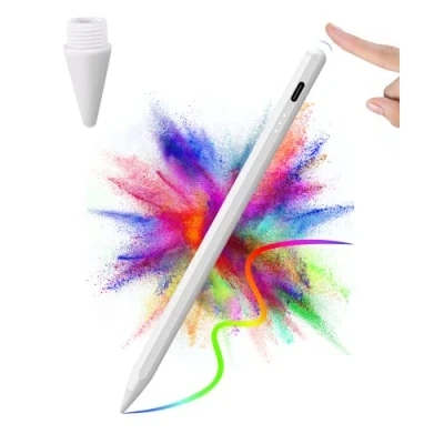 Afbeelding van pen voor iPad 2018 2022, snel opladen invoerpennen Apple Pencil met helling &amp; Palm Rejectie, magnetische compatibel Air 3/4/5, Mini 5/6, 6 10 gen, Pro 11/12,9 inch