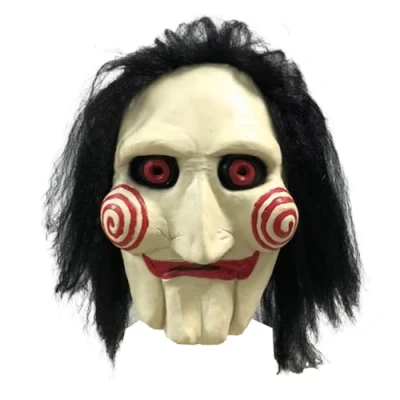 Afbeelding van Latex Mask® Jigsaw Mask Killer Halloween Disguise for Adults Resistant and Comfortable 100% Horror &amp; Scary Halloween, Carnival, Cosplay OriginalCorner®