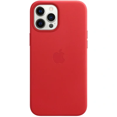 Afbeelding van Apple leren hoesje met MagSafe iPhone 12 Pro Max (product)red