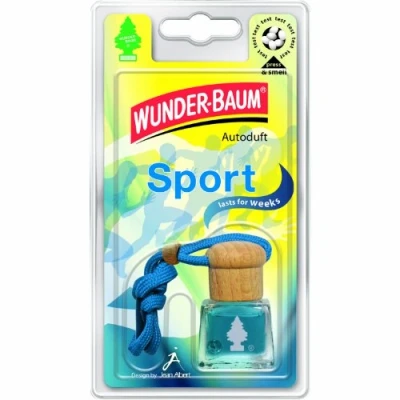 Afbeelding van Wunder Baum 461203/4 luchtverfrisser set van 4 geurflacon sport