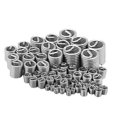 Afbeelding van 60 stks RVS draad Insert Assortiment Metrische, Helicoil Type reparatie Kit M3 M4 M5 M6 M8 M10 M12
