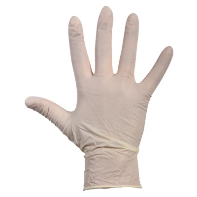 Afbeelding van Handschoen latex wit gepoederd S 10 x 100 stuks