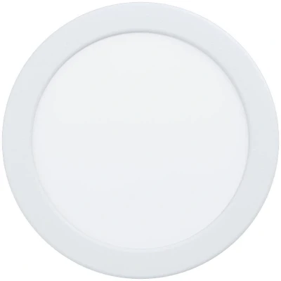 Afbeelding van Eglo Fueva 5 Led inbouwspot, diam. 16,6 cm, ledspot van staal en een kunststof verlichtingsoppervlak, witte inbouwspot voor badkamer, lage inbouwdiepte 26 mm, neutraal wit. IP44