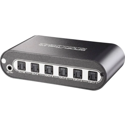 Afbeelding van SpeaKa Professional Toslink matrix switch 4 x 2 poorten Met afstandsbediening