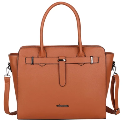 Afbeelding van Wimona Sienna 15.6&#039;&#039; Laptoptas cognac/bruin