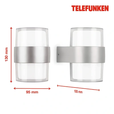 Afbeelding van Telefunken Led wandlamp voor buiten CLUDU