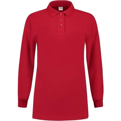 Afbeelding van Tricorp Dames Polosweater Casual Rood Maat 3XL
