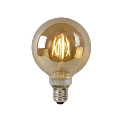 Afbeelding van G95 Filament lamp Ø 9,5 cm LED Dimb. E27 1x5W 2700K Amber
