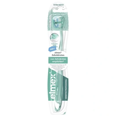 Afbeelding van elmex Sensitive Professional Tandenborstel, extra zacht, handtandenborstel voor een grondige en zachte reiniging, 1 stuk (1 stuk)