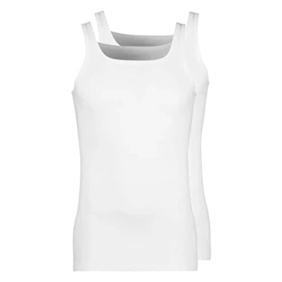 Afbeelding van HUBER Herenonderhemd (verpakking van 2), wit (wit 0500), XXL