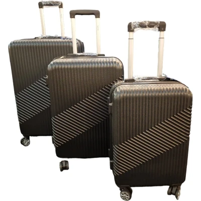 Afbeelding van Super Me Kofferset Trolleyset 3 delig met TSA Slot Handbagage en Ruimbagage Zwart