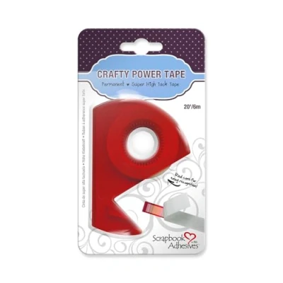Afbeelding van Crafty Power Tape roll in dispenser permanent