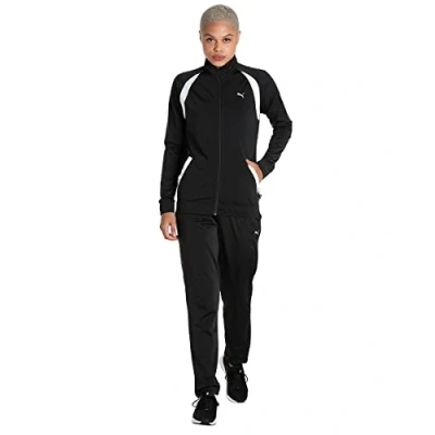 Afbeelding van Puma Classic Tricot SUIT Trainingspak, Dames, Maat: Small, black