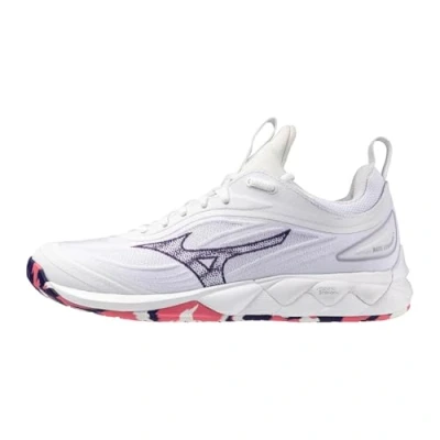 Afbeelding van Mizuno WAVE LUMINOUS 3 Volleybalschoenen Wit/VioletIndigo/CamelliaRos Dames Maat 39