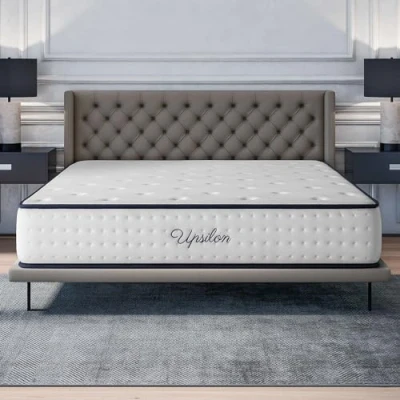 Afbeelding van COSMOS Pocketveringmatras, 30cm Hoog, H5 Ultra Stevig Matras, (140 x 190 cm), Gerichte Rugondersteuning, Huidzacht, Upsilon