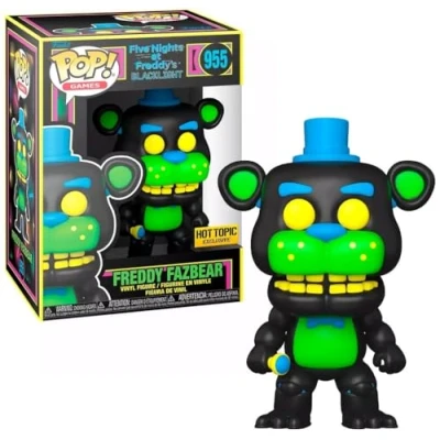 Afbeelding van Funko Five Nights at Freddy&#039;s Pop Games Freddy Fazbear Blacklight Vinyl Figuur Hot Topic Exclusief