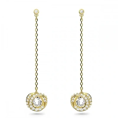 Afbeelding van Swarovski 5636514 Generation Oorstekers Glans Oorbellen horloge Goudkleur