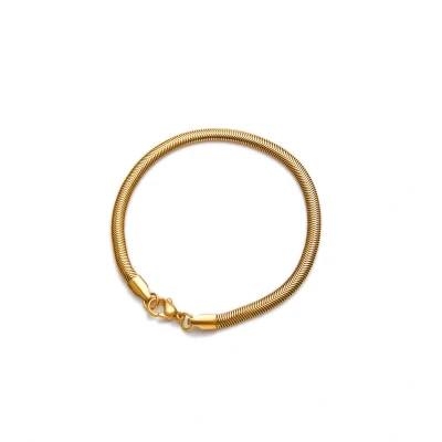 Afbeelding van ABkettinkjes Armband Slang Slangenarmband Gouden armbandje Goud Gold plated 18K Verguld