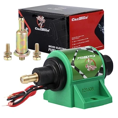 Afbeelding van CarBole Universele elektrische brandstofpomp, 12 V, benzinepomp 4 7 psi, koperen spoel 380, stroom 1,0 2,0 A