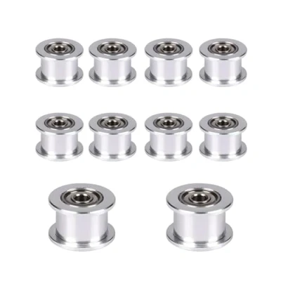 Afbeelding van Super Print GT2 Idler Pulley tandriemschijf 16 Toothless Tandloos Bore 3mm for 3D Printer 6mm Width Timing Belt. (10pcs)