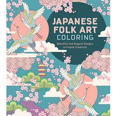 Afbeelding van Japanese Folk Art Coloring Book: Beautiful and Elegant Designs to Inspire Creativity