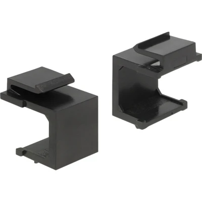 Afbeelding van Delock 86321 Keystone cover zwart 4 stuks