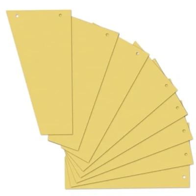 Afbeelding van Herlitz 10838381 tabbladen Trapez 120x230 mm, Inh.100, geel Single 100 Stuk