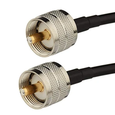 Afbeelding van Superbat UHF PL259 naar kabel, verliesarme digitale coaxkabel (150 cm RG58) voor amateurradio en CB antenneanalysator, dummlast, SWR meter