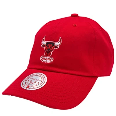 Afbeelding van Mitchell &amp; Ness NBA Chicago Bulls TEAM Ground 2.0 DAD Strapback Pet, Heren, Maat: One Size, Red