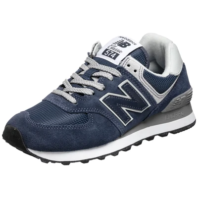 Afbeelding van New Balance WL574 Sneakers laag, Dames, Maat: 36, Navy Leer en textiel