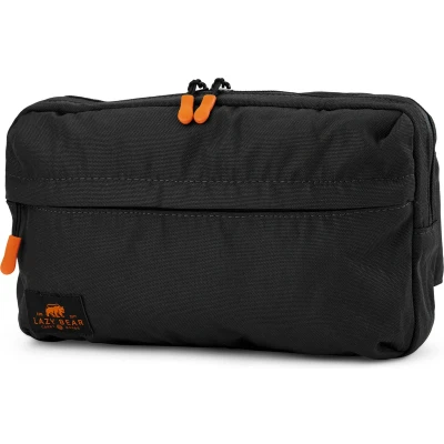 Afbeelding van Lazy Bear Lannie zwarte opvouwbare heuptas voor heren