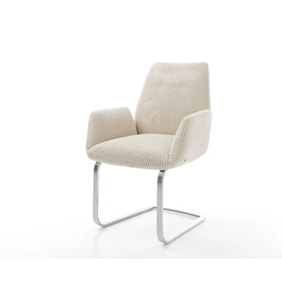 Afbeelding van sledemodel Zoa Flex vlak roestvrij staal cord beige