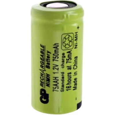 Afbeelding van GP GPIND75AAHB Speciale oplaadbare batterij 2/3 AA Flat top NiMH 1.2 V 750 mAh