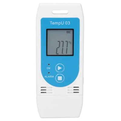 Afbeelding van PDF GSP USB Temperatuur en Vochtigheid Recorder Professionele Herbruikbare Gebruik Datalogger voor Koude Ketting met Datacapaciteit 32000