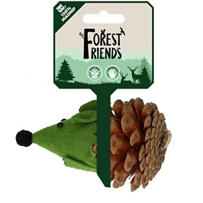 Afbeelding van Forest Friends Mouse Green Kattenspeeltje met Madnip Kattenspeelgoed Kattenkruid Kattenspeeltjes 8 cm