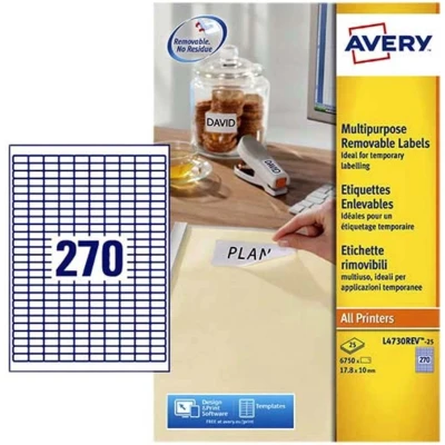 Afbeelding van Huismerk Avery L4730 REV 25 Afneembare Etiket