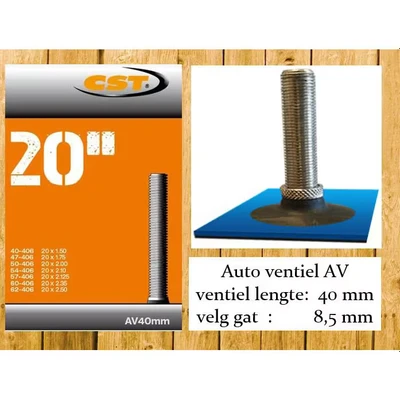 Afbeelding van CST Binnenband 20X1.50 2.50 Schrader 40MM 40/62 406 (AV40)