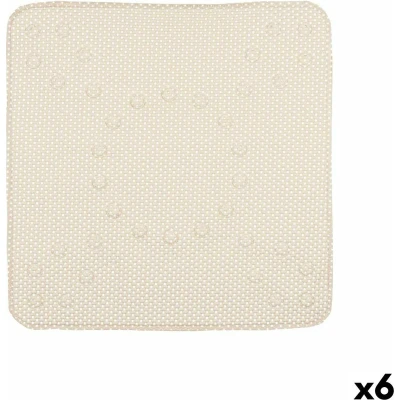 Afbeelding van Antislipmat voor in de douche Beige PVC 53 x 52,5 1 cm (6 Stuks)